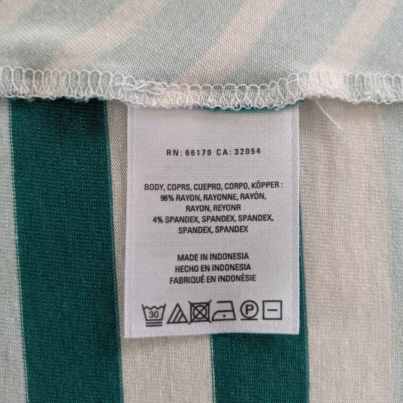 🌼 Anthro's Little Yellow Button Striped Asymmetric Long Knit Tee XXS - Picture 5 of 5